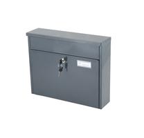 Pašto dėžutė Glori Ir Ko PD967, juoda sp./pilka sp., 37 cm x 9.8 cm x 29.2 cm