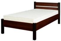 Lova viengulė Bodzio BS49, 120 x 200 cm, riešuto sp., su čiužiniu, su grotelėmis