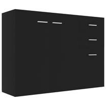Komoda VLX 800694, juoda sp., 75 cm x 105 cm x 30 cm