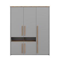 Biuro spinta Domoletti Surfinio SFNS731-M378, medžio sp./pilka sp., 194.2 cm x 158 cm x 58.7 cm