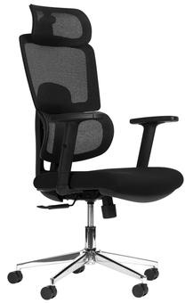 Töötool ModernHome 3213, 56 x 52 x 117 - 126 cm, must v.