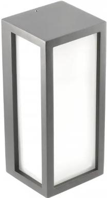 Õue seinavalgusti GTV VASTI, 12W, E27, IP54, grafiit v., 11 cm x 10 cm