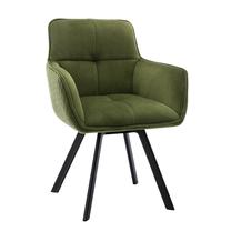 Valgomojo kėdė Domoletti DN0629, chaki sp./žalia sp., 53 cm x 50 cm x 82 cm