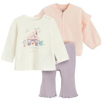 Apģērbu komplekts, neformāls pavasaris/vasara, meitenēm Cool Club CCG2800371-00, daudzkrāsaina, 80 cm, 3 gab.
