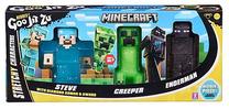Figūrėlių rinkinys Heroes of Goo Jit Zu Minecraft Stretchy Characters, 3 vnt., įvairių spalvų