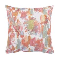 Декоративная подушка Home4you Holly Indian Art, синий цв./oранжевый цв./розовый цв., 45 см x 45 см