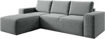 Kampinė sofa Silla Vero 4, pilka sp., kairinė, 204 x 302 cm x 95 cm