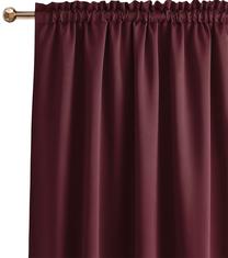 Ночная штора Room99 Laurel, бордо цв., 140 см x 250 см