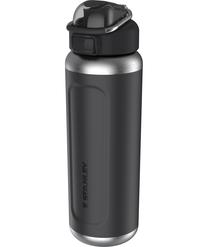 Ūdens pudele Stanley Wellspring, melna krās., nerūsējošais tērauds, 0.7 l