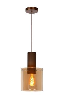 Lampa griesti Lucide Toledo 74405/01/62, E27, 1 x 40 W, dzintara krās. / vara krās., 20 x 35 cm