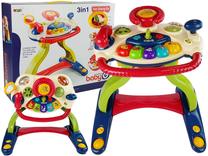 Центр активности, ходунки с рулем Lean Toys Interactive Baby Stroller, 50 см, EN, многоцветный