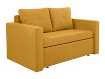 Sofa-lova Bunio, geltona sp., 147 x 88 cm x 86 cm