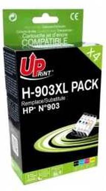 Rašalas Uprint H-903XL-PACK-UP, geltona sp./juoda sp./mėlyna sp., 30 ml