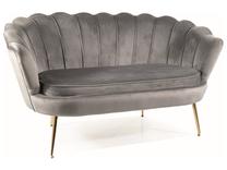 Sofa Camellia, pilka sp., 135 x 76 cm x 77 cm