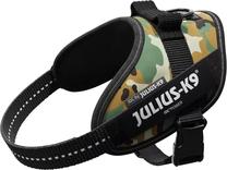 Petnešos šunims Trixie Julius-K9 IDC, juoda sp./tamsiai žalia sp., 490 - 670 mm x 22 mm, M/49-67 cm