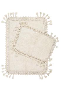 Vonios kilimėlių rinkinys Foutastic Lorna 396RYH2381, kreminė sp., 40 cm x 60 cm