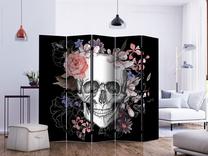 Širma Artgeist Skull And Flowers Ii Paraventtc1972, įvairių spalvų, 225 cm x 172 cm