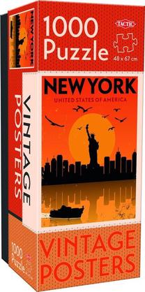 Dėlionė Tactic Vintage Cities New York 495448, 67 cm x 48 cm, 1000 vnt., įvairių spalvų
