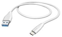 Telefono įkroviklis Hama, USB Type C/USB 3.1 Type A/USB Type-C male, balta sp.