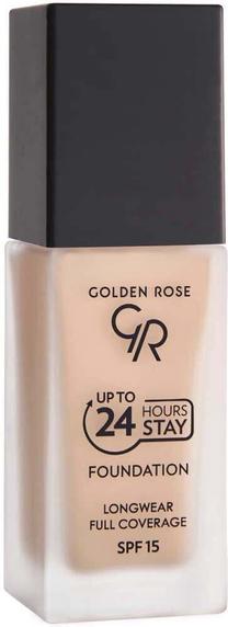 Skystas makiažo pagrindas Golden Rose Up To 24 Hours Stay, SPF 15, 4, 35 ml