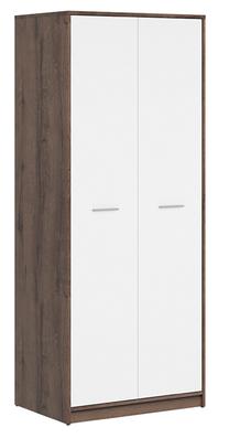 Spinta Nepo Plus 80, ruda sp./balta sp., 54.5 cm x 80 cm x 197 cm
