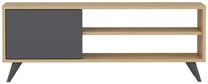 ТВ стол Kalune Design Venga, антрацитовый цв./дубовый цв., 120 см x 35 см x 48.1 см
