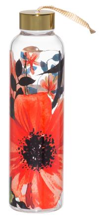Gertuvė Flora, raudona sp., borosilikatinis stiklas, 0.55 l