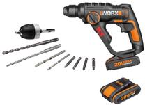 Akumulatora perforators Worx WX390.1, 20 V, 2000 mAh