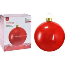 Елочное украшение Inflatable Mega Christmas Ball, красный цв., 65 см, abs-пластик