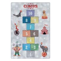 Paklājs iekštelpu Ayyildiz Play Hopscotch Circus, pelēka krās./daudzkrāsaina, 120 cm x 80 cm