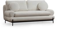 Sofa Hanah Home Livorno 2-Seat, balta sp., 92 x 188 cm x 85 cm