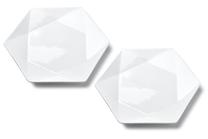 Lėkštė serviravimo Mondex Ralph, 24.5 cm x 21 cm x 2 cm, balta sp.