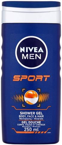 Kūno prausimosi želė vyrams Nivea, 250 ml