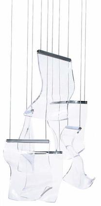 Valgusti rippuv Berella Light Vacon BL0422, LED, 3000 °K, 6 x 36 W, läbipaistev v. / kroom v.