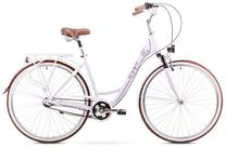 Dviratis miesto Romet Art Deco 3, 28 ", 19" rėmas, balta sp./violetinė sp.