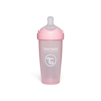 Kūdikių buteliukas Twistshake Pro Double, 330 ml, 4 mėn., rožinė sp.