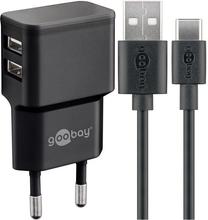 Telefono įkroviklis Goobay, USB Type C/USB