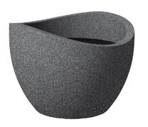 Gėlių vazonas Scheurich Granit 250/50, plastikinis, Ø 50 cm, tamsiai pilka sp.