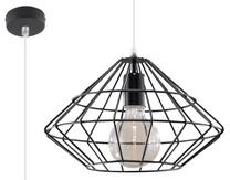 Valgusti rippuv Sollux Umberto Diamond 427935, E27, 1 x 60 W, must v. / must v.