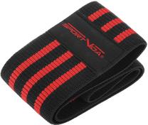 Pasipriešinimo guma SportVida High Resistance Band, 32 cm x 8 cm, juoda sp.
