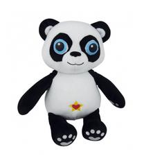 Pliušinis žaislas panda Buki France, balta sp./juoda sp., 22 cm