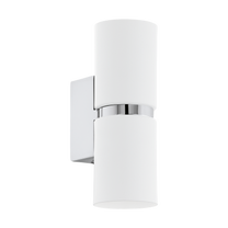 Šviestuvas sieninis Eglo Passa 95368, GU10, 3000 °K, 2 x 3.3 W, nėra gaubto / balta sp.