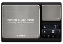 Virtuvinės svarstyklės Salter Heston Blumenthal Precision Dual Platform 1049A HBBKDR, juoda sp. Prekė su pažeista pakuote.