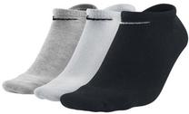 Sportinės kojinės Nike Value No Show 3, balta sp./juoda sp./pilka sp., 46-50, 3 vnt.