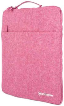 Portatīvā datora apvalks Manhattan Seattle Notebook Sleeve, rozā krās., 15.6"