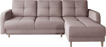 Kampinė sofa Roxi Nube 24, rožinė sp., 165 x 240 cm x 90 cm