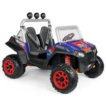 Детский электрический квадрицикл Peg Perego Polaris RZR 900 XP, синий цв./красный цв.