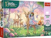 Puzle Trefl Animals of the Magic Forest, 41 cm x 27 cm, 100 gab.