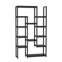Pastatoma lentyna Kalune Design Zen, juoda sp., 180 cm x 100 cm x 30 cm