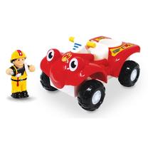 Transportlīdzeklis ar figūriņu Wow Toys Fire Buggy Bertie, sarkana krās./dzeltena krās.
